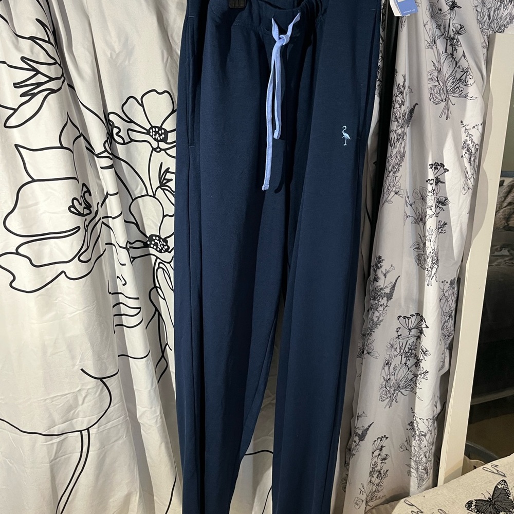 Tailorbyrd Deep Blue Joggers with Light Blue Drawstring